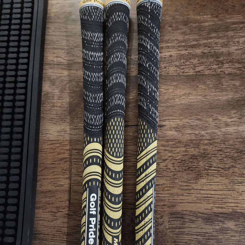 Black and Gold Golf Grips